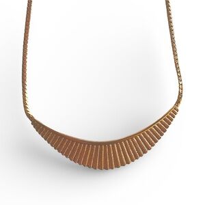 Avon Women's Vintage Necklace Egyptian Crescent Gold Tone Choker